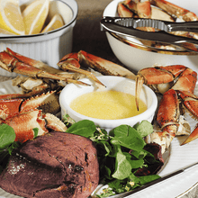 Load image into Gallery viewer, Dungeness Crab Legs and Tenderloin Fillet Surf &amp; Turf